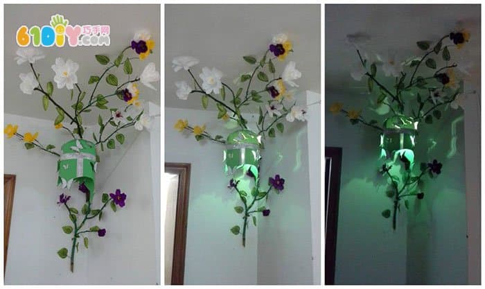 Handmade decorative flower making process