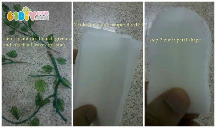 Handmade decorative flower making process