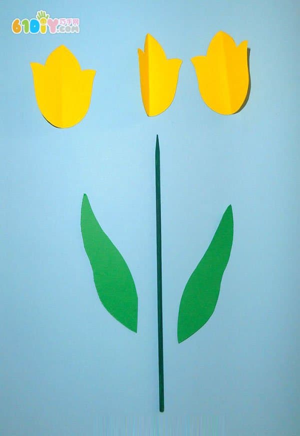 Teacher's Day, parent-child, three-dimensional tulip flower