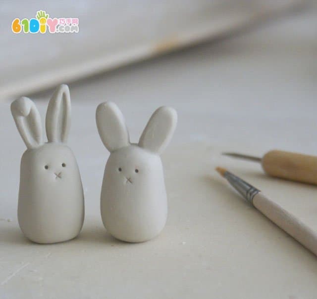 Mid-Autumn Festival clay handmade cute bunny