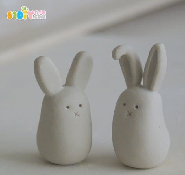 Mid-Autumn Festival clay handmade cute bunny