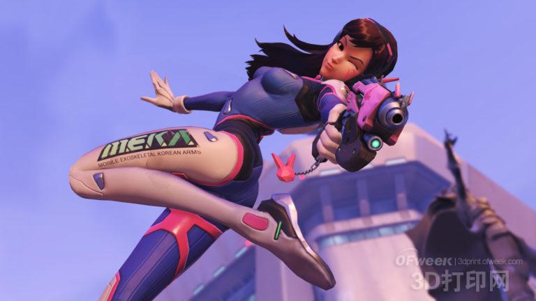 Top Cosplay players use 3D printing to create the image of the pioneer D.Va