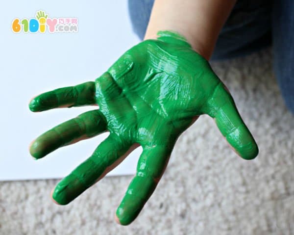 Children's Creative DIY Hand Prints Teenage Mutant Ninja Turtles