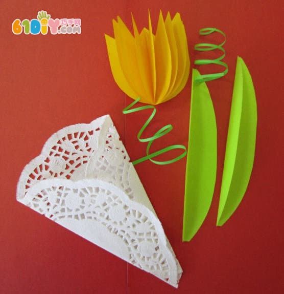 Thanksgiving Teacher's Day Making Stereo Tulip Greeting Card