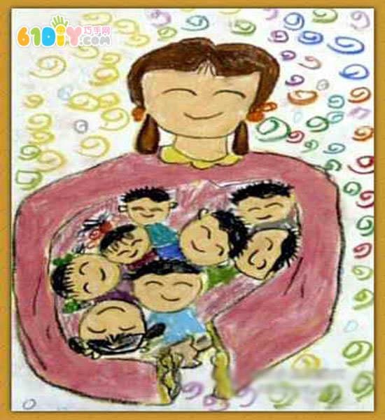 Teacher's Day Children's Paintings Picture
