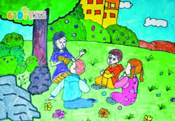 Teacher's Day Children's Paintings Picture