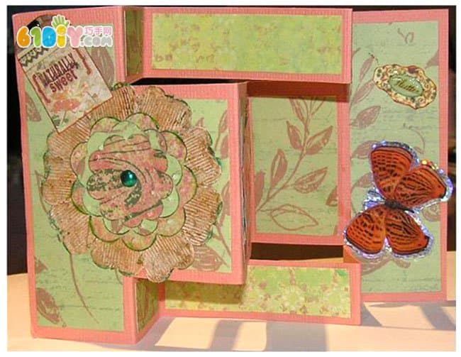 Teacher's Day handmade folding greeting card