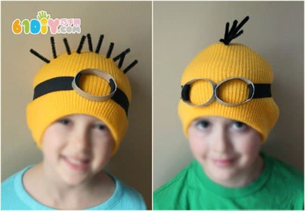 Making Halloween Little Yellow Man Hat Dress Up Props
