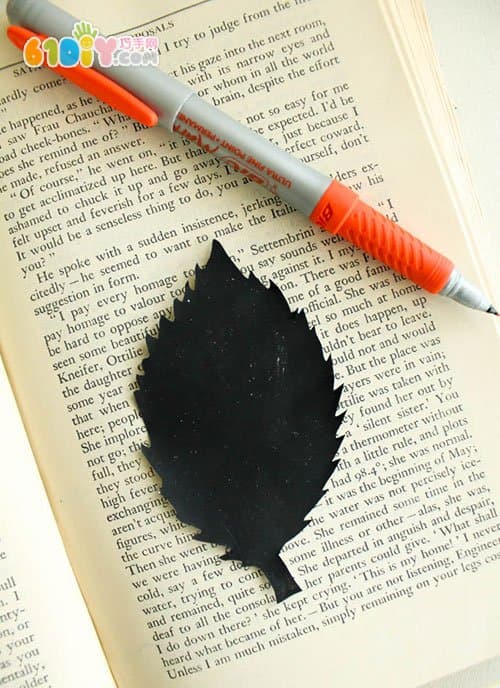 Shiny bright autumn leaf ornaments handmade