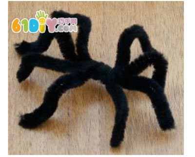 Hair ball root making Halloween spider