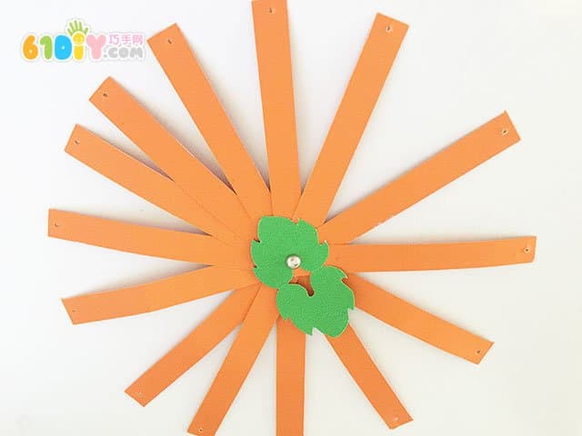 Parent-child small handmade - paper pumpkin