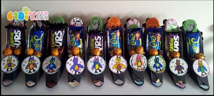 Halloween party witch shoes candy box handmade