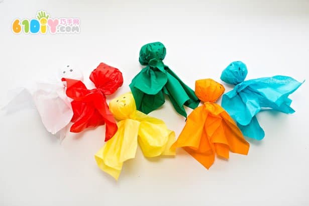 Children's DIY Halloween Rainbow Ghost Ornament