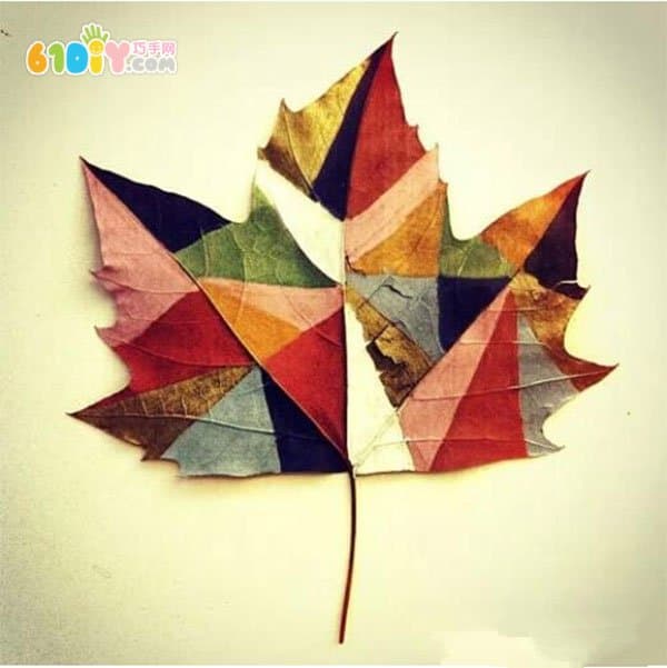 Fine leaf art painting