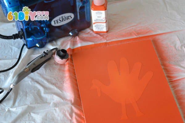 Thanksgiving handprint turkey card making DIY