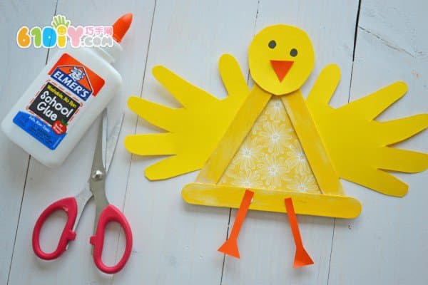 Children's creative DIY ice cream bar triangle chicken