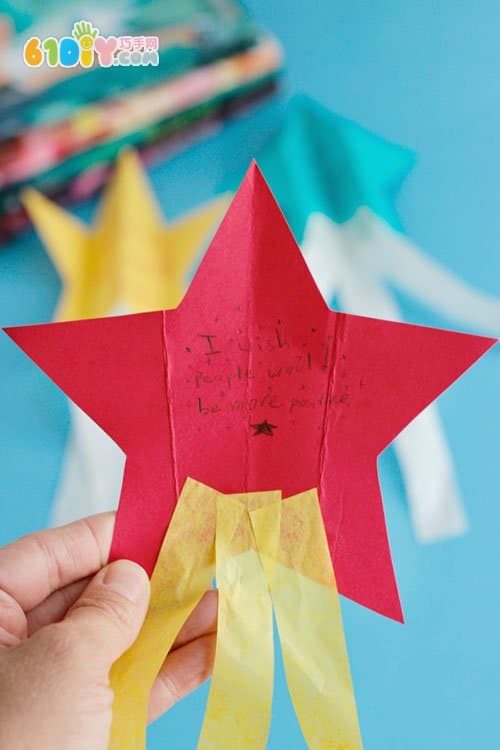 Children's handmade wishing meteor