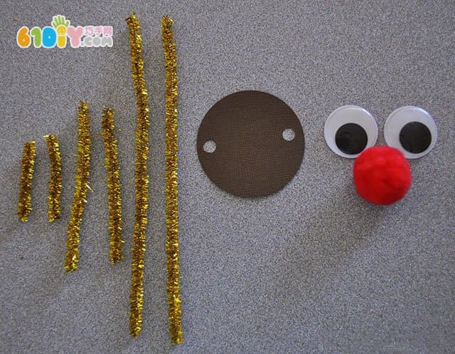 Children's handmade disposable cup DIY Christmas reindeer