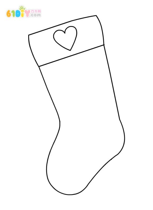 Kindergarten Christmas stocking coloring chart