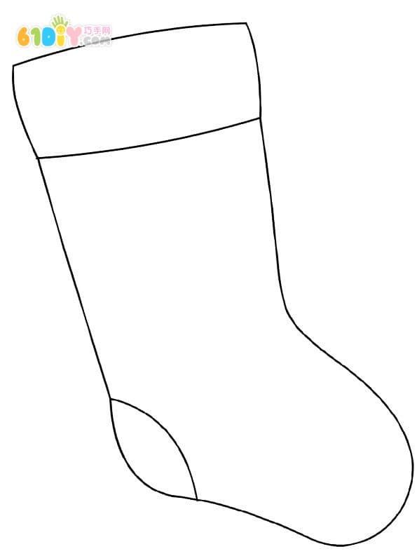 Kindergarten Christmas stocking coloring chart