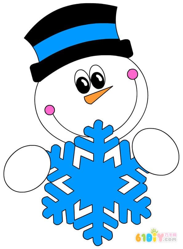 8 simple and cute snowman coloring maps