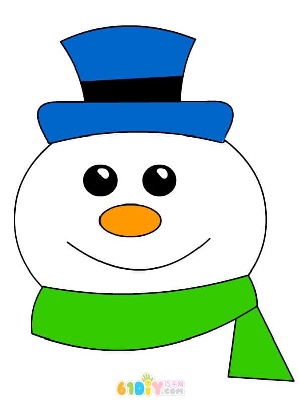 8 simple and cute snowman coloring maps