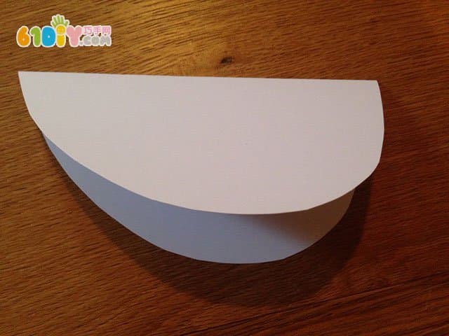 Children's handmade cardboard hen
