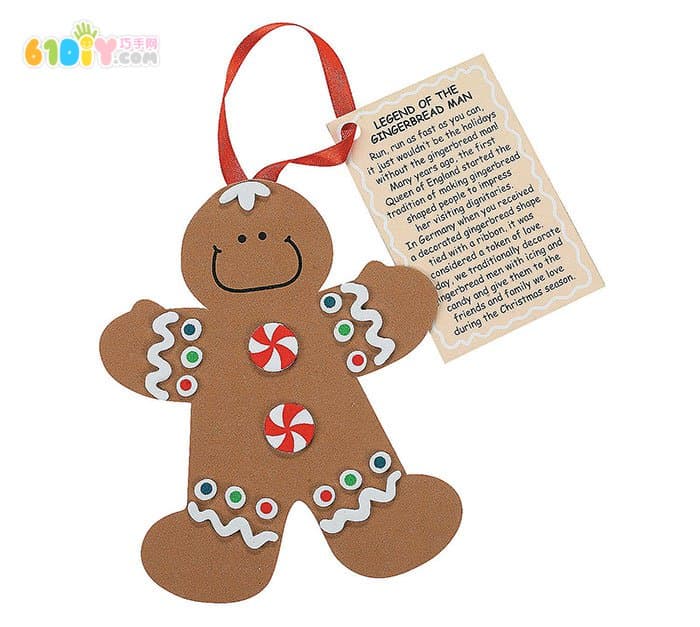 Gingerbread Man Christmas Ornaments Handmade