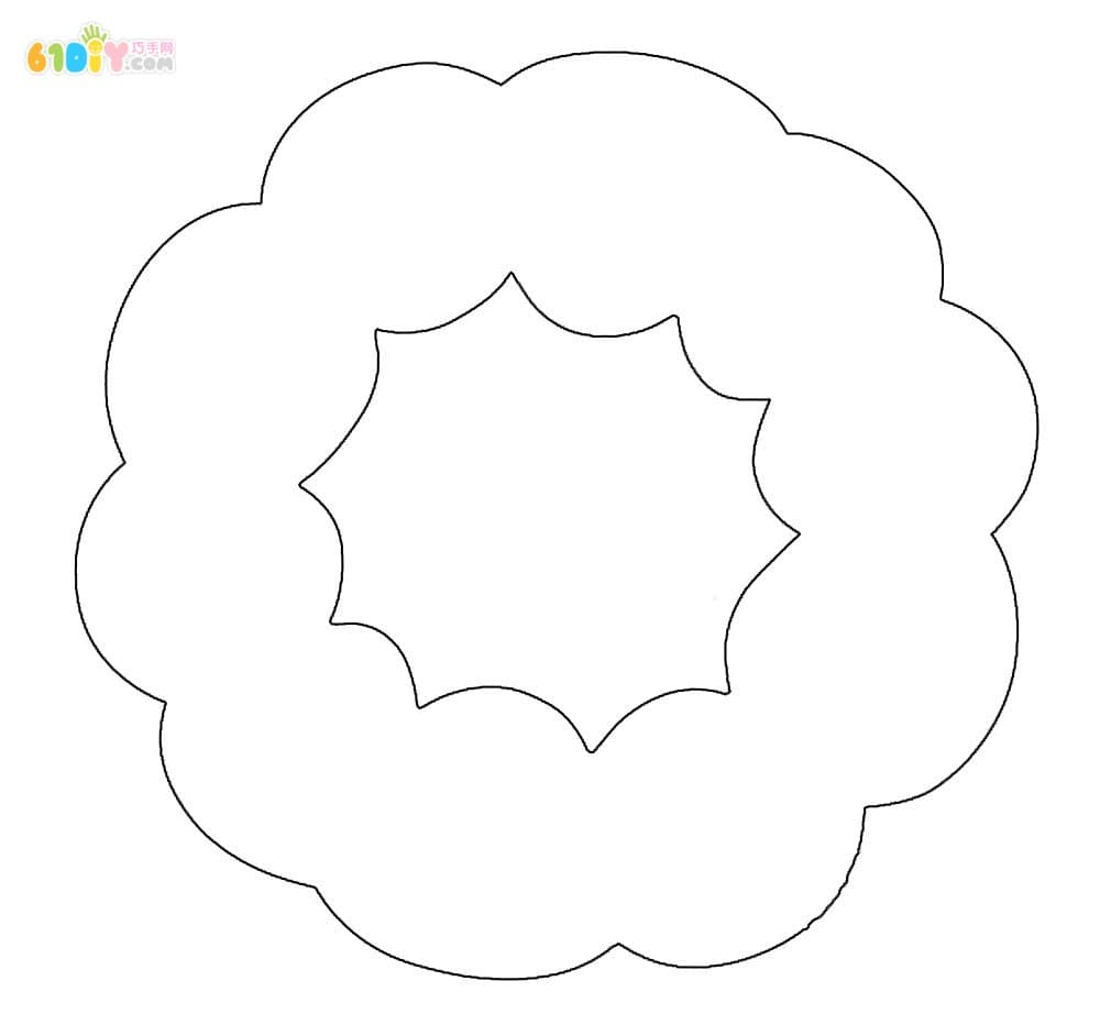 Children's handmade crepe paper Christmas wreath ornaments