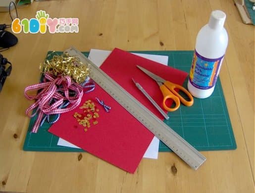 New Year DIY Card Paper Gift Box Handmade