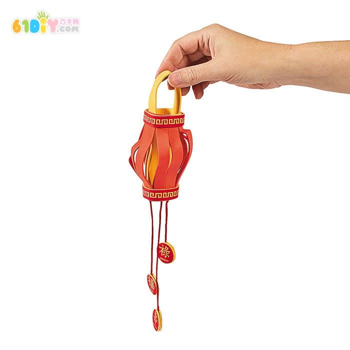 New Year's craft sponge paper Chinese small lantern