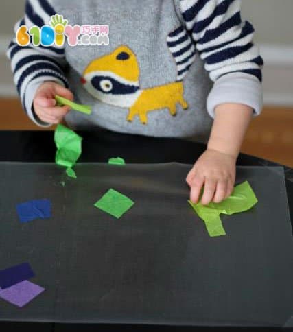 Children making simple new year lanterns