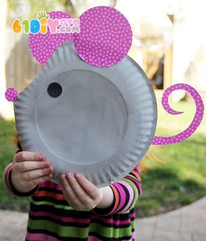 Children's handmade DIY cute paper tray mouse