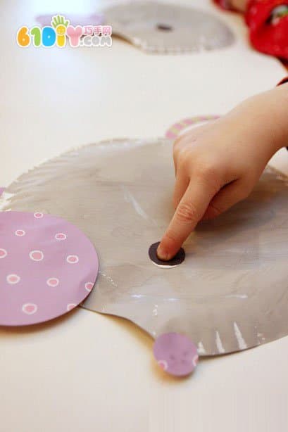 Children's handmade DIY cute paper tray mouse