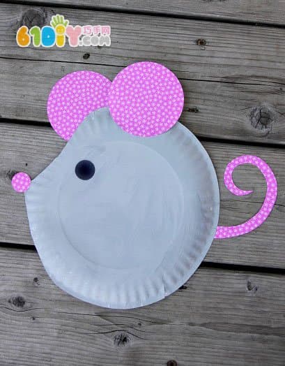 Children's handmade DIY cute paper tray mouse