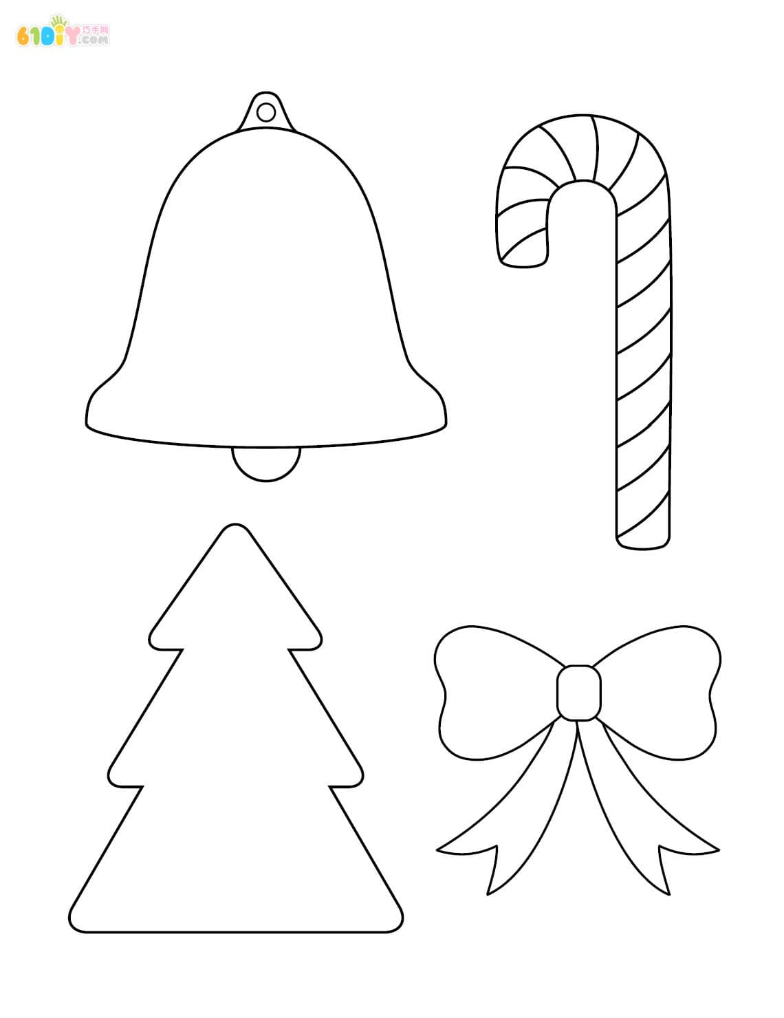 Christmas cartoon element coloring chart