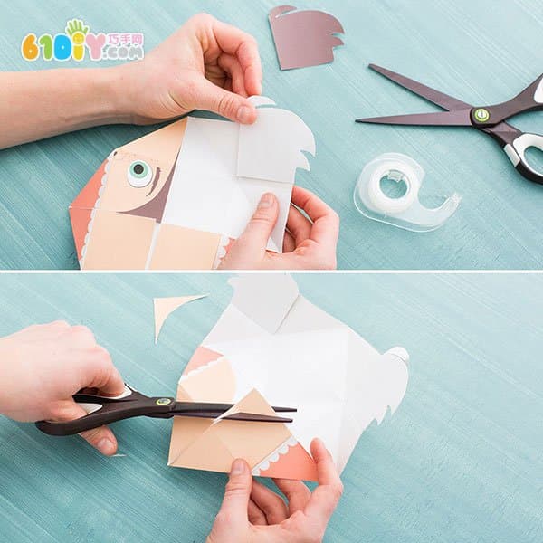 2 cartoon finger dolls DIY production