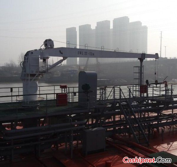 Jiangsu Jiesheng windlass 2 tons x12m sundries crane delivered smoothly