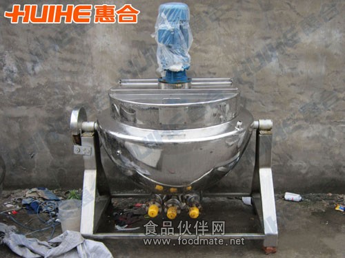 Electric heating stirring sandwich pot picture