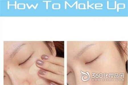 Mature woman makeup light brown eyeshadow double eyelid stickers eyebrows