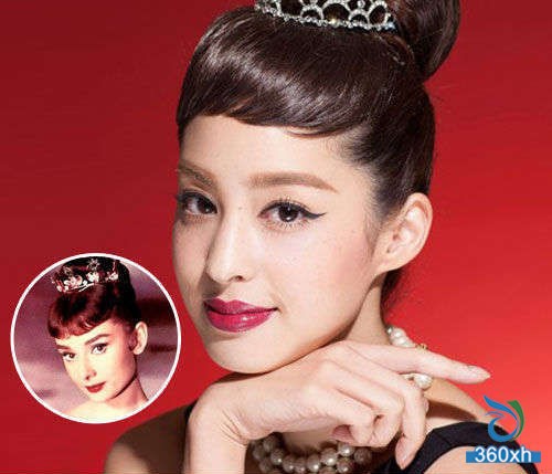 Daren's demonstration of Audrey Hepburn's makeup