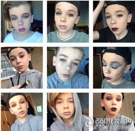 At the age of 10, it became a beauty blogger. 10-year-old boy makeup video 1