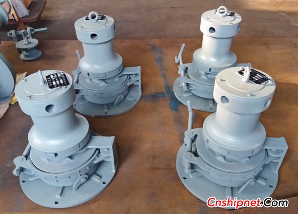 Jiangsu Jinshun Anchor Machine successfully delivered 4 sets of Î¦16mm human anchor winch