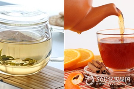 Washing face, whitening, freckle, tea, chlorophyll