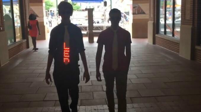 Don't you go to heaven? Have you seen such a cool LED tie?