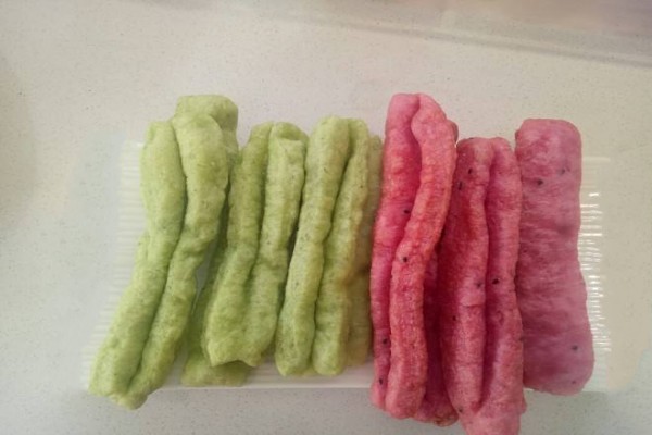 Colored fritters