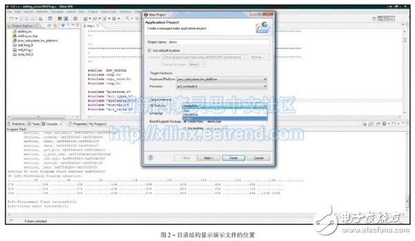 Figure 2 â€“ Directory structure showing the location of the demo file