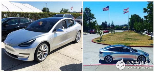 Tesla Model3 photo collection The unique shape of the rim can be mass-produced!