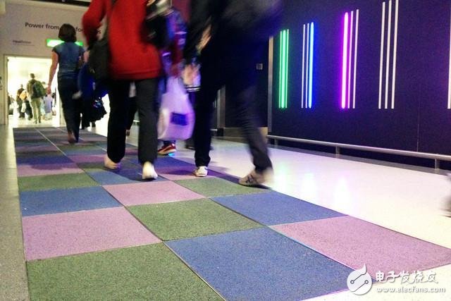 Smart floor can monitor people's walking frequency and convert it into electricity