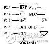 Figure 5 LCD display circuit diagram